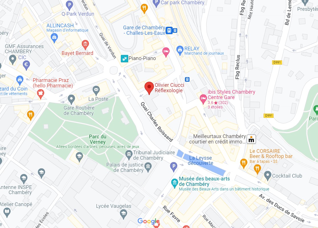 Plan Google cabinet Chambéry
