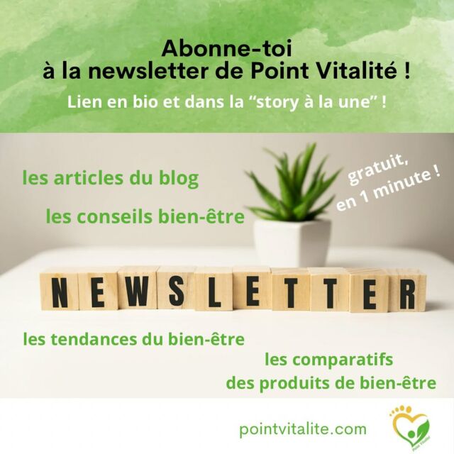 La newsletter de Point Vitalité, c’est:

🔸la certitude de ne rater aucun des articles du blog
🔸l’assurance d’avoir un décryptage de qualité sur les sujets scientifiques concernant le bien-être au naturel!
🔸des conseils simples à mettre en place pour préserver et améliorer ta vitalité
🔸une veille continue des produits de bien-être qui contribuent à améliorer ta vie au quotidien
🔸toutes les dernières tendances à suivre… ou pas!
🔸et peut-être même des surprises…

L’esprit de Point Vitalité c’est d’expliquer, conseiller, guider, tester et partager!

Alors, pour garder une bonne vitalité toute l’année, simplement, facilement et surtout en comprenant pourquoi, abonne-toi à la newsletter!

C’est rapide et simple. 
Il faut juste cliquer sur le lien en bio, ou sur le lien qui est placé sur la story à la une (« newsletter), en haut du profil de compte. 
Ensuite il faut juste se laisser guider!

Une minute maxi, pour un plein de vitalité!

Merci et à bientôt!

😃🙏🏻

#vitalité #vitalite #énergie #naturopathie #bienetre #bienêtre #bienêtrenaturel #bienvivre #mieuxetre #mangermieux #mieuxconsommer #fatigue #sommeil #stress #anxiété #relaxation #tendances #newsletter #phytothérapie #nutrition #bienmanger